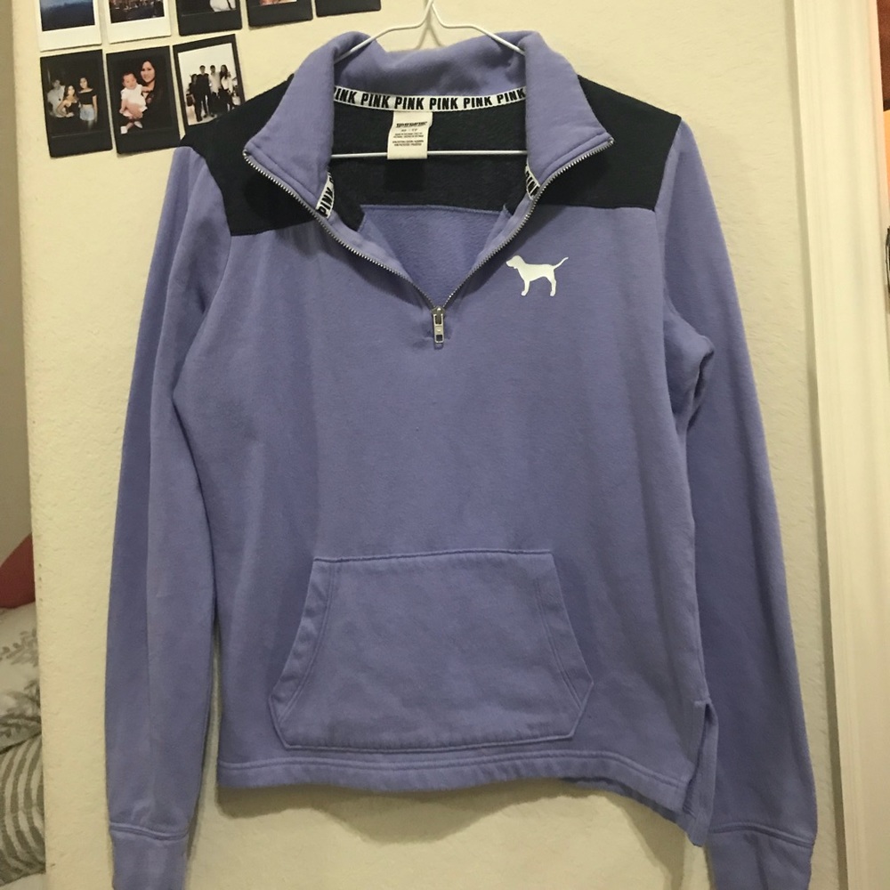 Pink zip sweatshirt